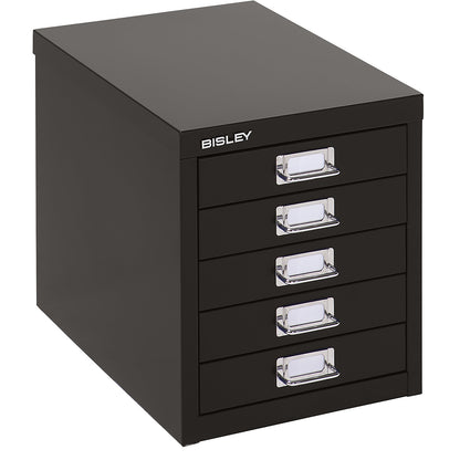 MultiDrawer™ 39 series, A4, 5 drawers, black.