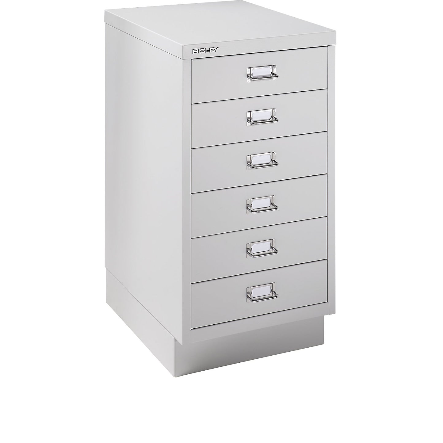 MultiDrawer™ 39 series, with plinth, A3, 6 drawers, light grey.