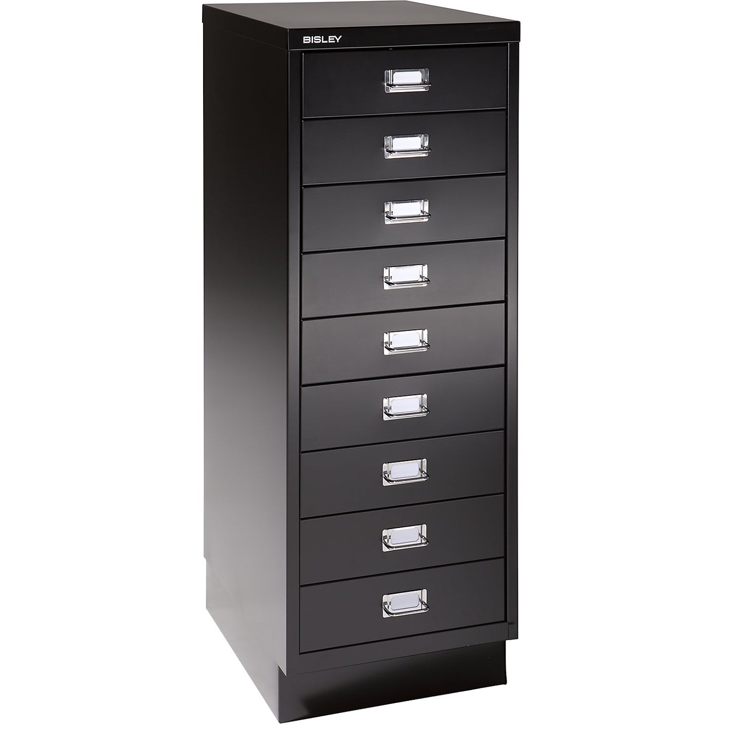 MultiDrawer™ 39 series, with plinth, A3, 9 drawers, black.