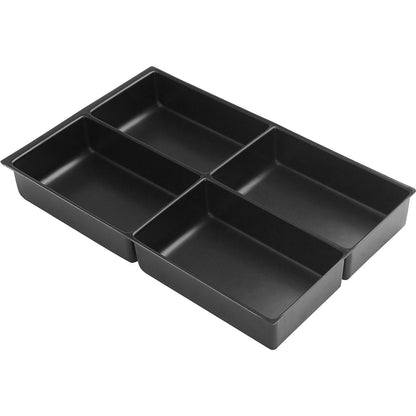 MultiDrawer™ drawer insert, format A4, height 48 mm, 4 compartments.