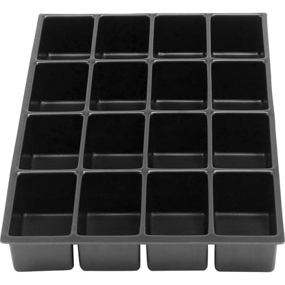 MultiDrawer™ drawer insert, format A4, height 48 mm, 16 compartments.