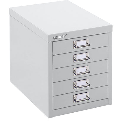 MultiDrawer™ 39 series, A4, 5 drawers, light grey.