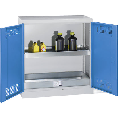 Environmental cupboard, side cupboard, 2 tray shelves, HxWxD 1000 x 950 x 500 mm.