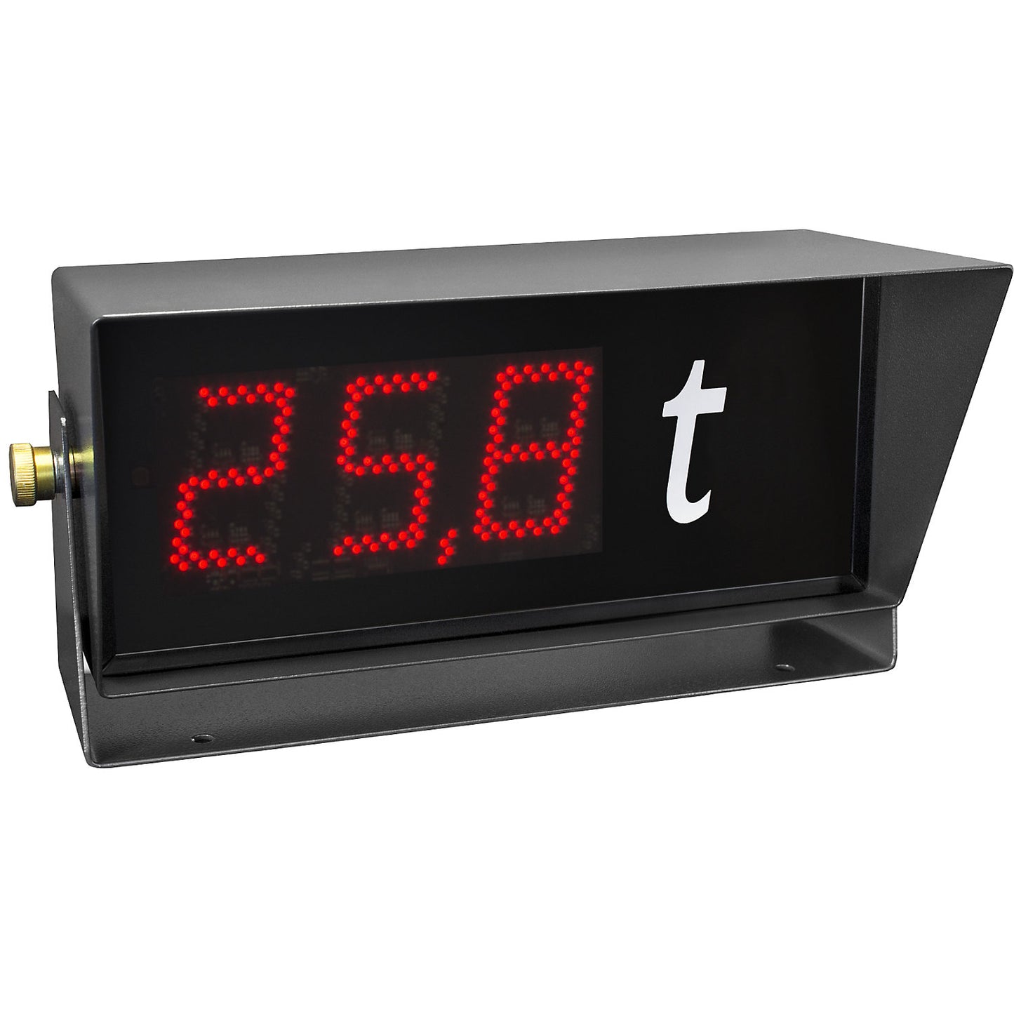 LED industry display NDI 100/3, HxWxD 220 x 513 x 210 mm, 3 digits, black.