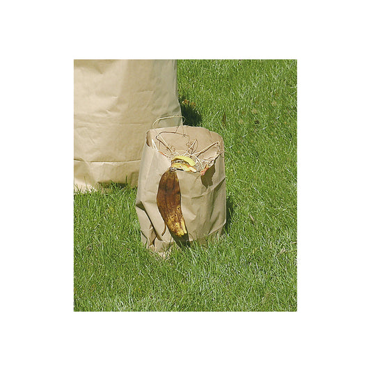 Paper waste sacks, capacity 12 l, LxWxH 215 x 150 x 360 mm, brown, pack of 100.