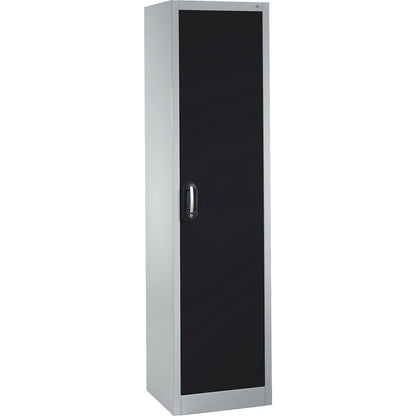 ACURADO universal cupboard, WxD 500 x 400 mm, light grey / black grey.