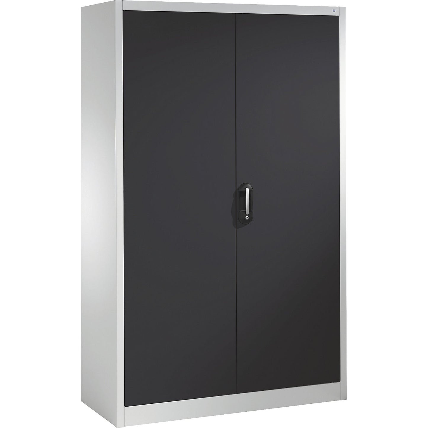 ACURADO universal cupboard, WxD 1200 x 500 mm, light grey / black grey.