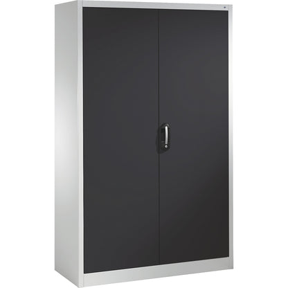 ACURADO universal cupboard, WxD 1200 x 500 mm, light grey / black grey.