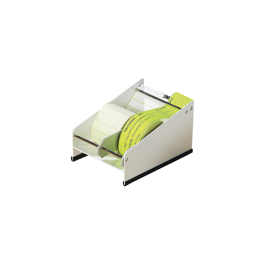 Adhesive label dispenser, for inside roll winding, LxWxH 260 x 95 x 130 mm.