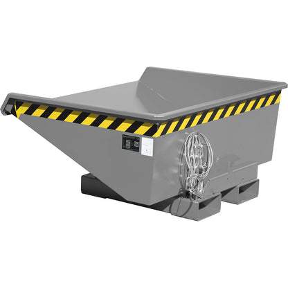 Tilting skip incl. roll-off mechanism, capacity 0.275 m³, LxWxH 1210 x 960 x 540 mm, grey.