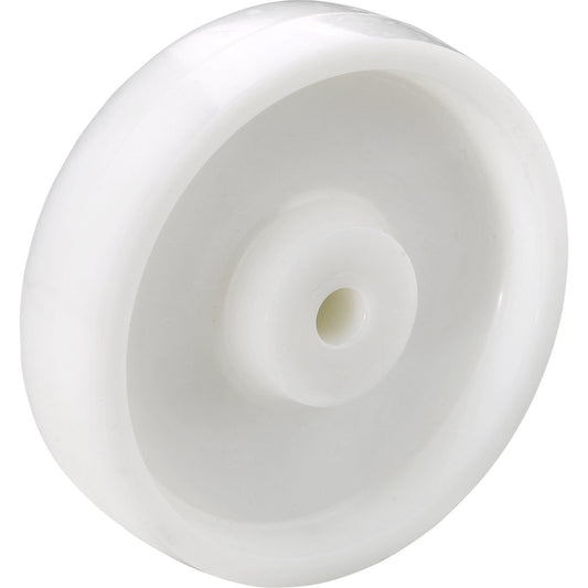 Nylon wheel, plain bearings, wheel Ø x width 100 x 40 mm, max. load 450 kg.