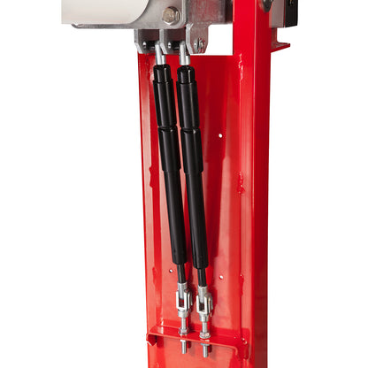 Access barrier, barrier, with gas pressure spring and spring loaded pendulum support, barrier beam length 6.5 m.