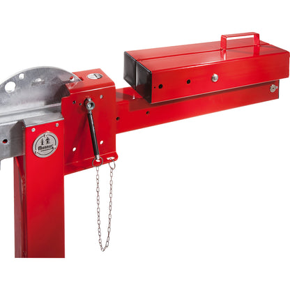 Access barrier, barrier, with counterbalance weight and fixed support arm, barrier beam length 8 m.