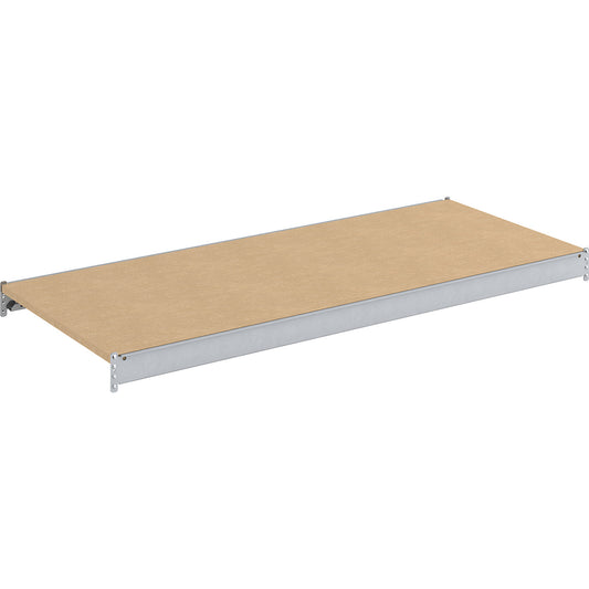 Additional shelf level, with supports and chipboard panels, WxD 1500 x 800 mm.