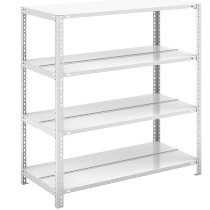 Bolt-together archive shelving, light grey RAL 7035, shelf height 1150 mm, double sided, standard shelf, width x depth 1000 x 600 mm.