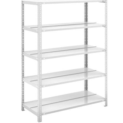 Bolt-together archive shelving, light grey RAL 7035, shelf height 1500 mm, double sided, standard shelf, width x depth 1000 x 600 mm.