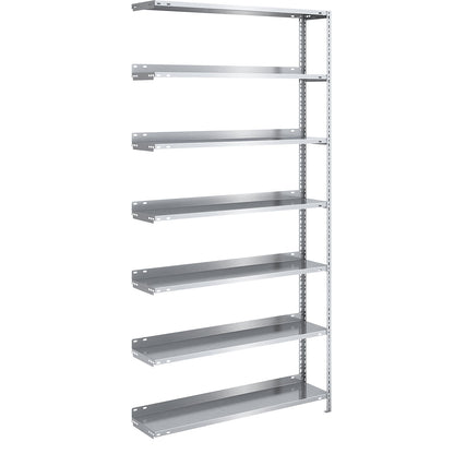 Bolt-together archive shelving, zinc plated, shelf height 2200 mm, extension shelf, width x depth 1000 x 300 mm.