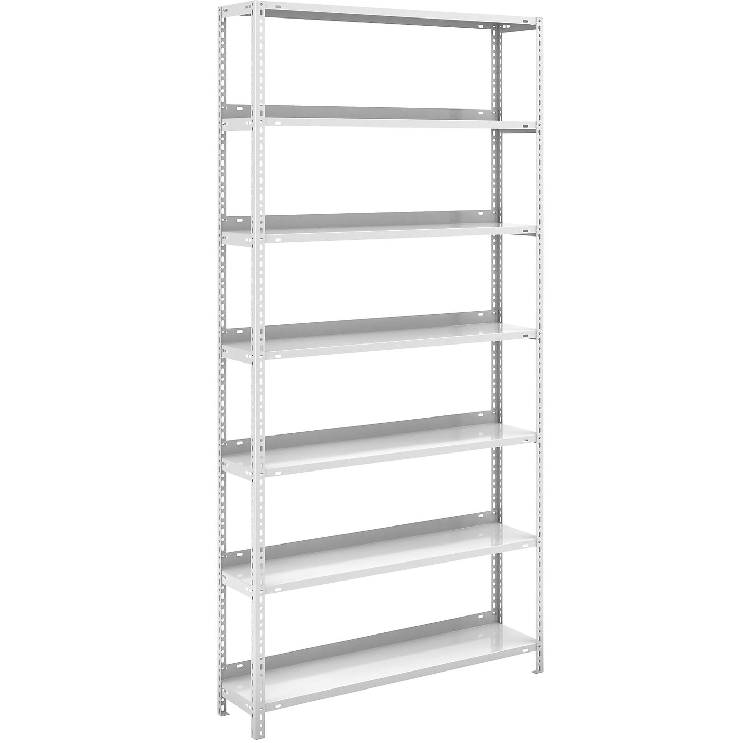 Bolt-together archive shelving, light grey RAL 7035, shelf height 2200 mm, standard shelf, width x depth 1000 x 300 mm.