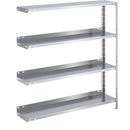 Bolt-together archive shelving, zinc plated, shelf height 1150 mm, extension shelf, width x depth 1000 x 300.