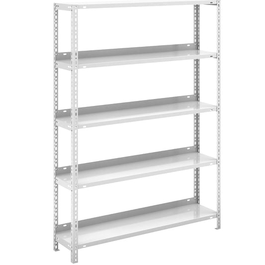 Bolt-together archive shelving, light grey RAL 7035, shelf height 1500 mm, standard shelf, width x depth 1000 x 300 mm.