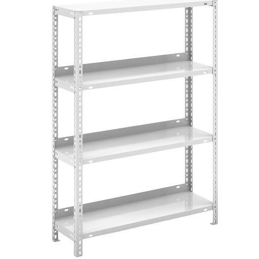 Bolt-together archive shelving, light grey RAL 7035, shelf height 1150 mm, standard shelf, width x depth 750 x 300 mm.