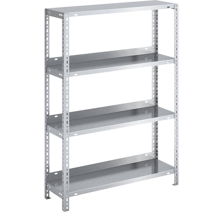Bolt-together archive shelving, zinc plated, shelf height 1150 mm, standard shelf, width x depth 750 x 300 mm.