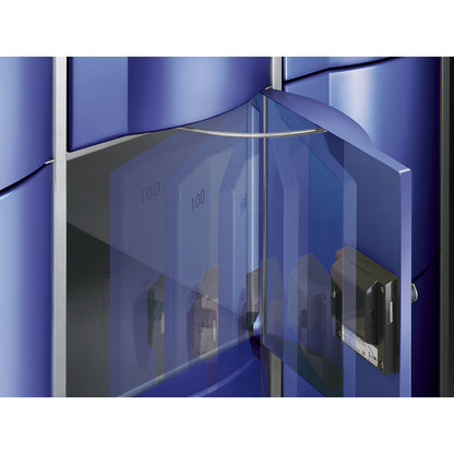Resisto 3-fold compartment locker, 3 compartments, light grey.