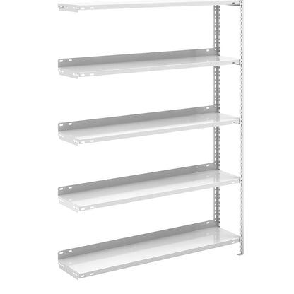 Bolt-together archive shelving, light grey RAL 7035, shelf height 1500 mm, extension shelf, width x depth 1000 x 300 mm.