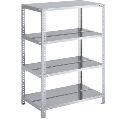 Bolt-together archive shelving, zinc plated, shelf height 1150 mm, double sided, standard shelf, width x depth 750 x 600 mm.
