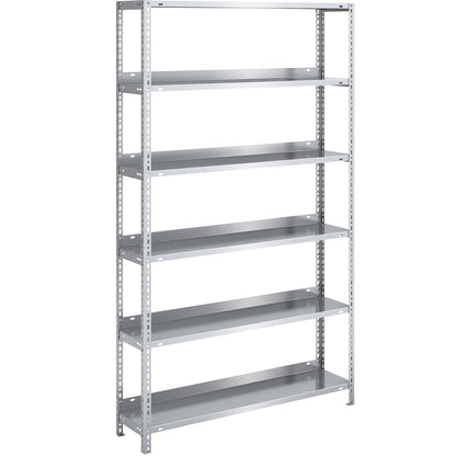 Bolt-together archive shelving, zinc plated, shelf height 1850 mm, standard shelf, width x depth 1000 x 300 mm.