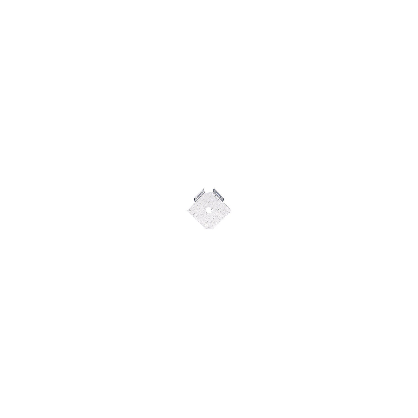 Foot plate, simple L shape, zinc plated, pack of 10.