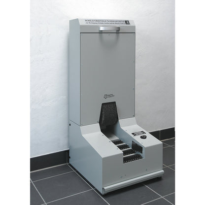 SOLAMAT 100 dry sole cleaning machine, length 600 mm, ESD brushes, grey.