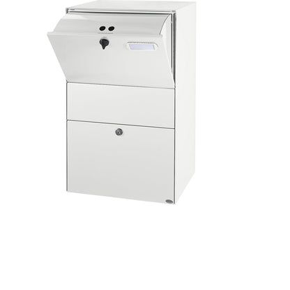XXL letter box, WxHxD 390 x 650 x 315 mm, traffic white RAL 9016.