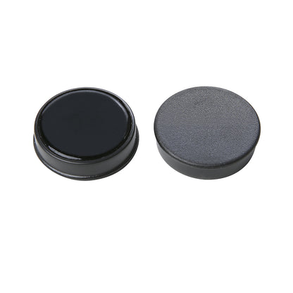 Round magnet, plastic, Ø 20 mm, pack of 72, black.