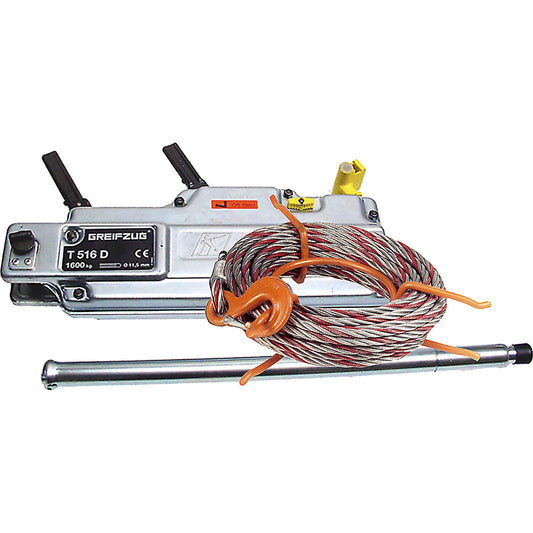 Grip hoist, incl. essential basic equipment, max. load 1600 kg.