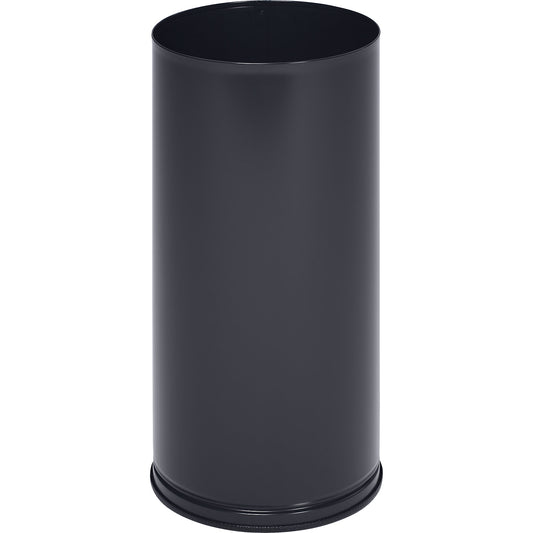 Umbrella stand, height 610 mm, solid sheet metal, zinc plated, black grey RAL 7021.