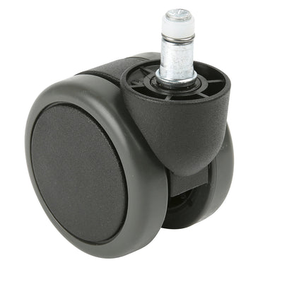 Castor set for control centre and office swivel chairs, castors for hard flooring, pack of 5.