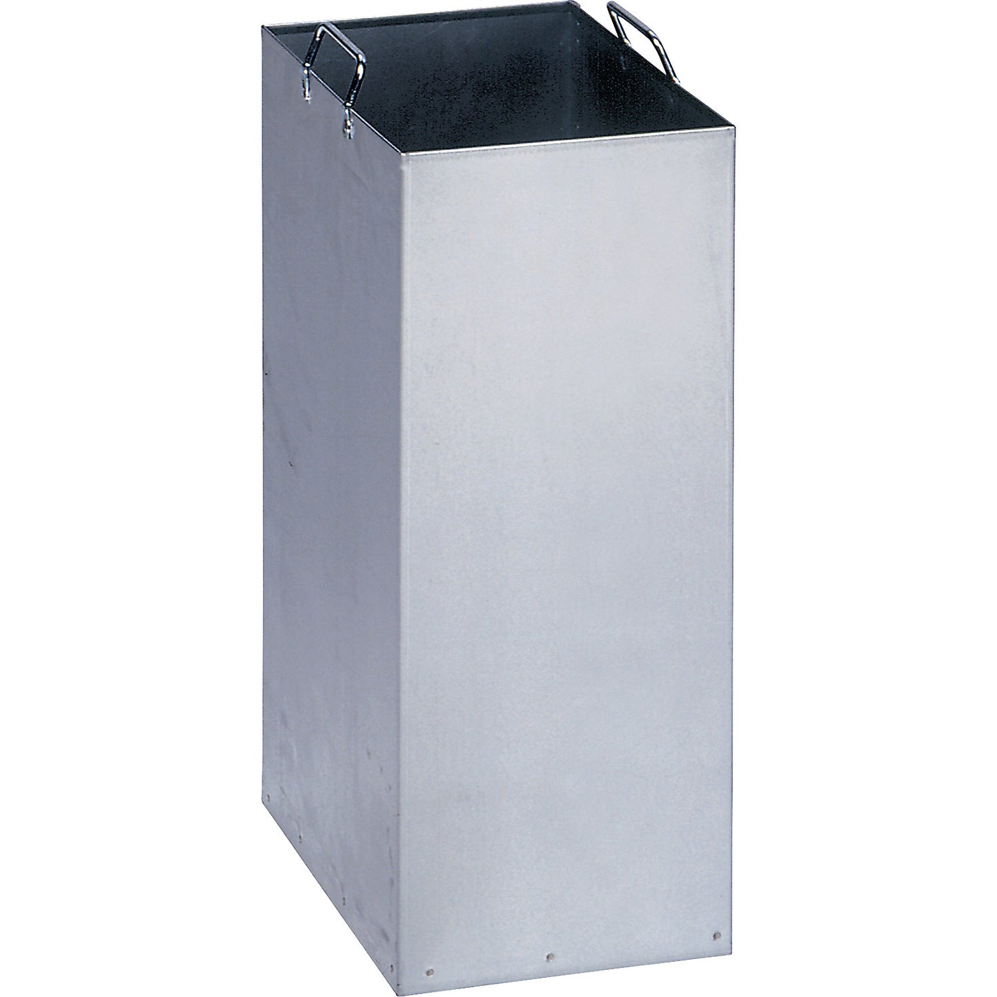 Inner container for recyclable waste collection containers, made of zinc plated sheet steel, for 40 l capacity.