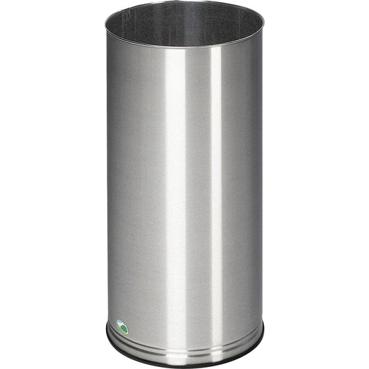 Umbrella stand, height 610 mm, stainless steel, brushed, solid sheet metal.