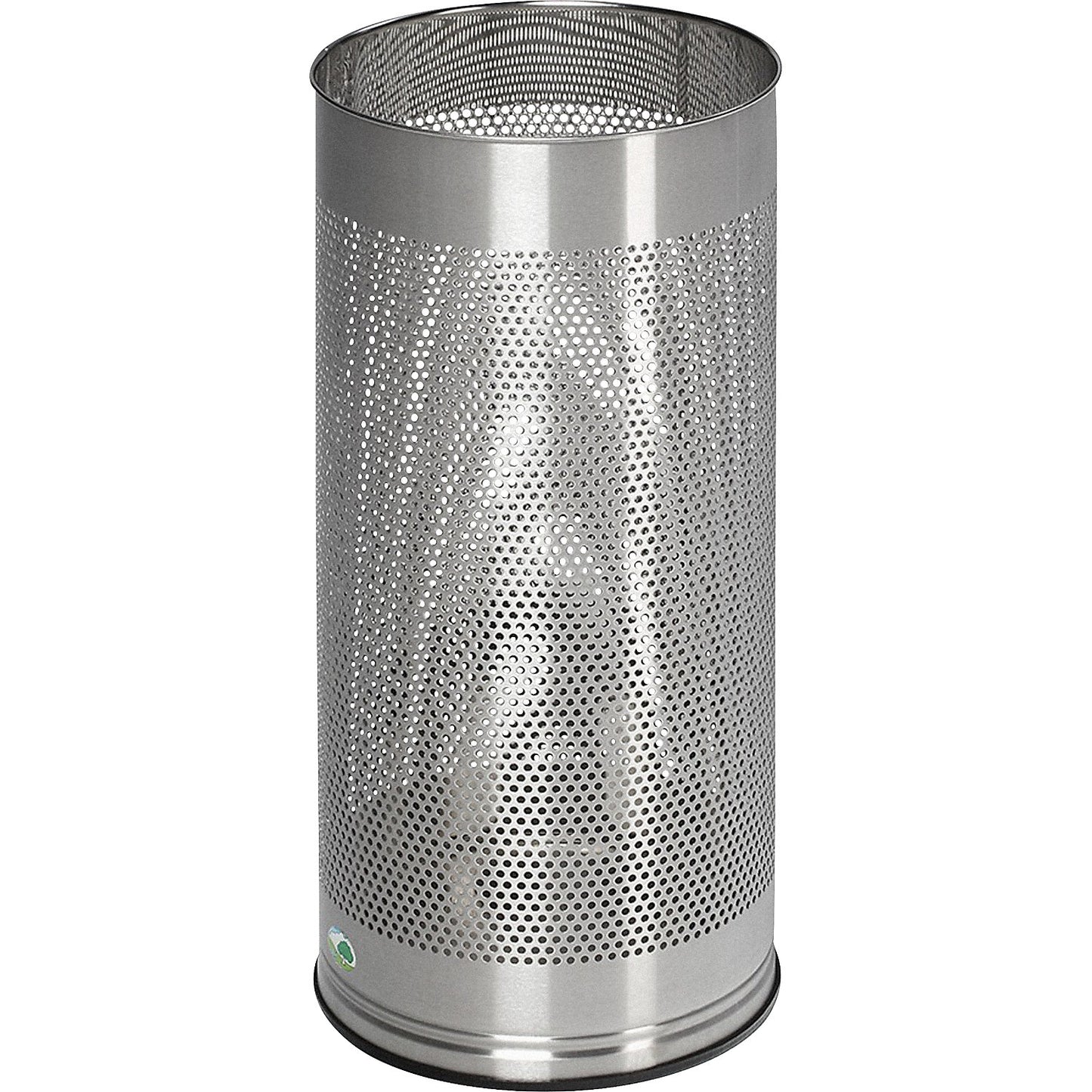 Umbrella stand, height 610 mm, stainless steel, brushed, perforated sheet metal.
