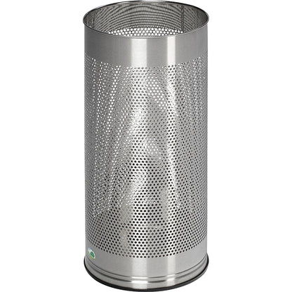 Umbrella stand, height 610 mm, stainless steel, brushed, perforated sheet metal.
