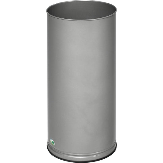 Umbrella stand, height 610 mm, solid sheet metal, zinc plated, aluminium silver.