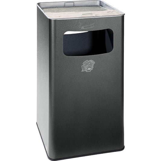 Combination ashtray, capacity 96 l, WxHxD 430 x 755 x 430 mm, steel, granite.