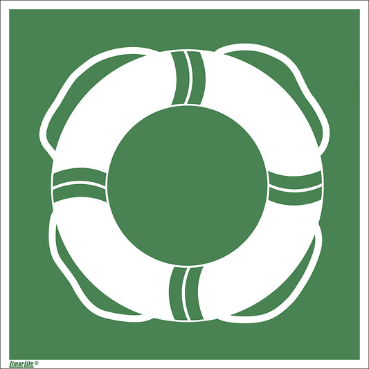 Emergency sign, public rescue equipment, pack of 10, aluminium, 200 x 200 mm.