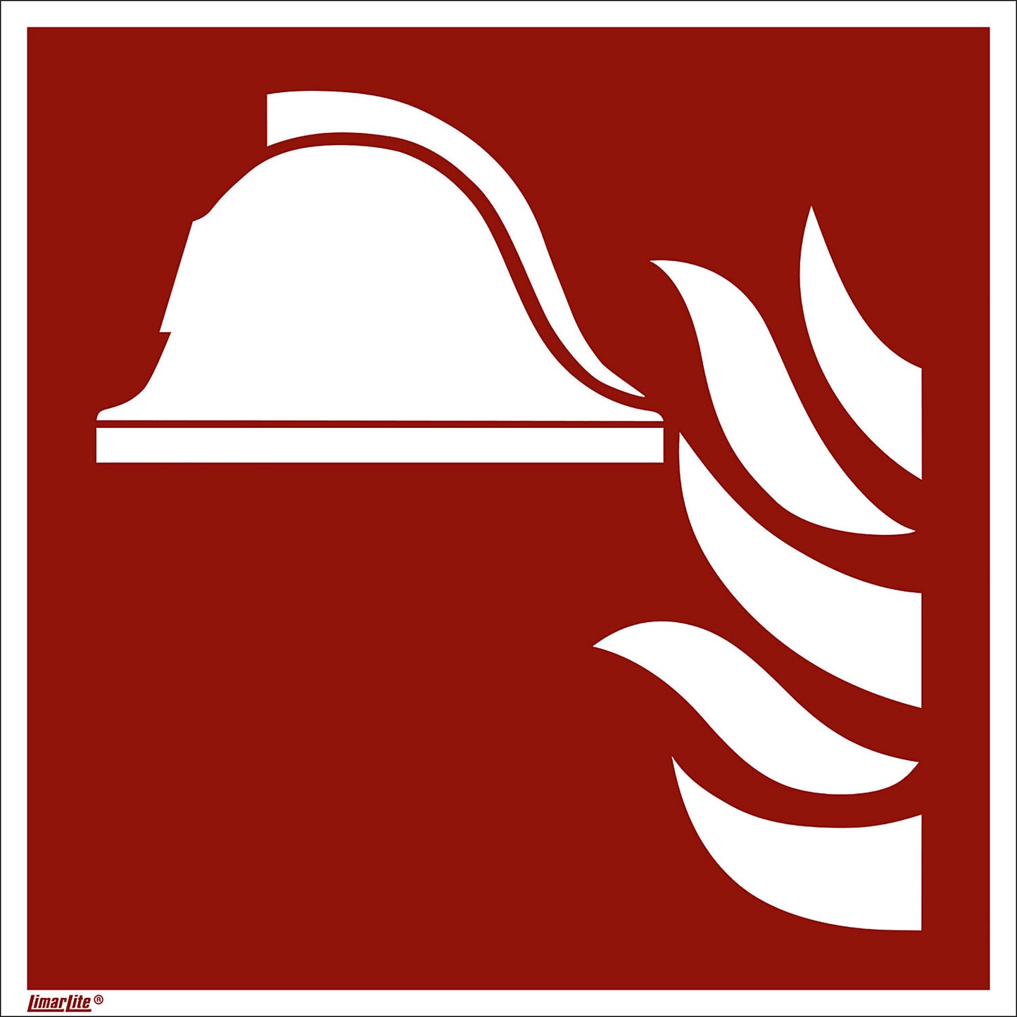 Fire protection sign, collection of fire fighting equipment, pack of 10, aluminium, 150 x 150 mm.