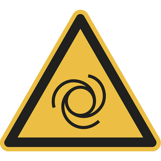 Hazard signs, hazard: automatic start up, pack of 10, film, leg length 100 mm.