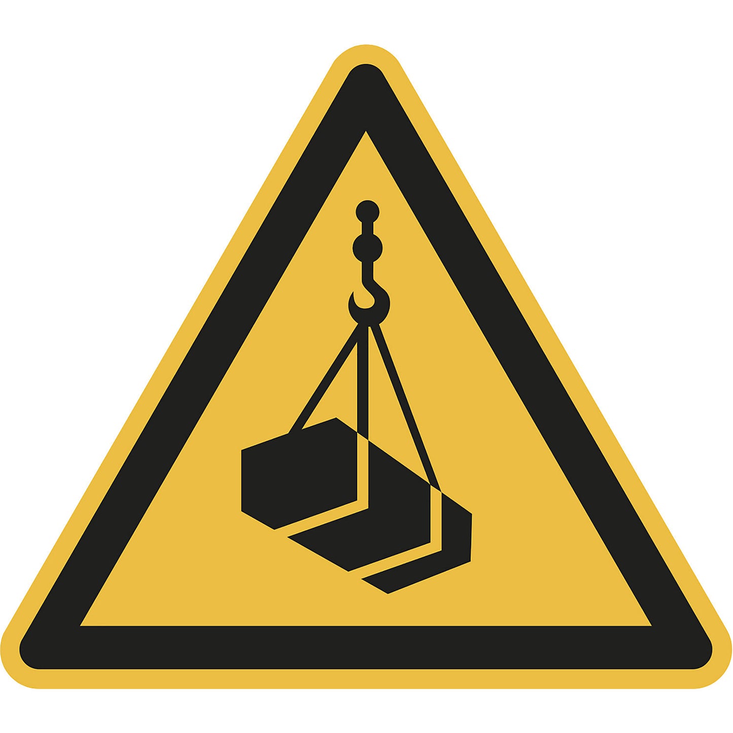 Hazard signs, hazard: overhead loads, pack of 10, aluminium, leg length 200 mm.