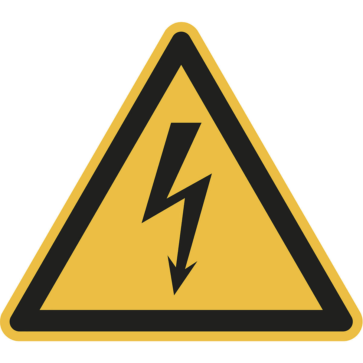 Hazard signs, hazard: electricity, pack of 10, aluminium, leg length 200 mm.