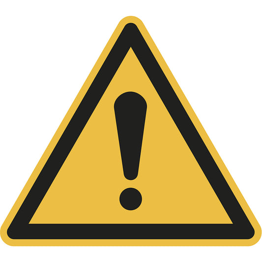 Hazard signs, hazard point, pack of 10, film, leg length 200 mm.