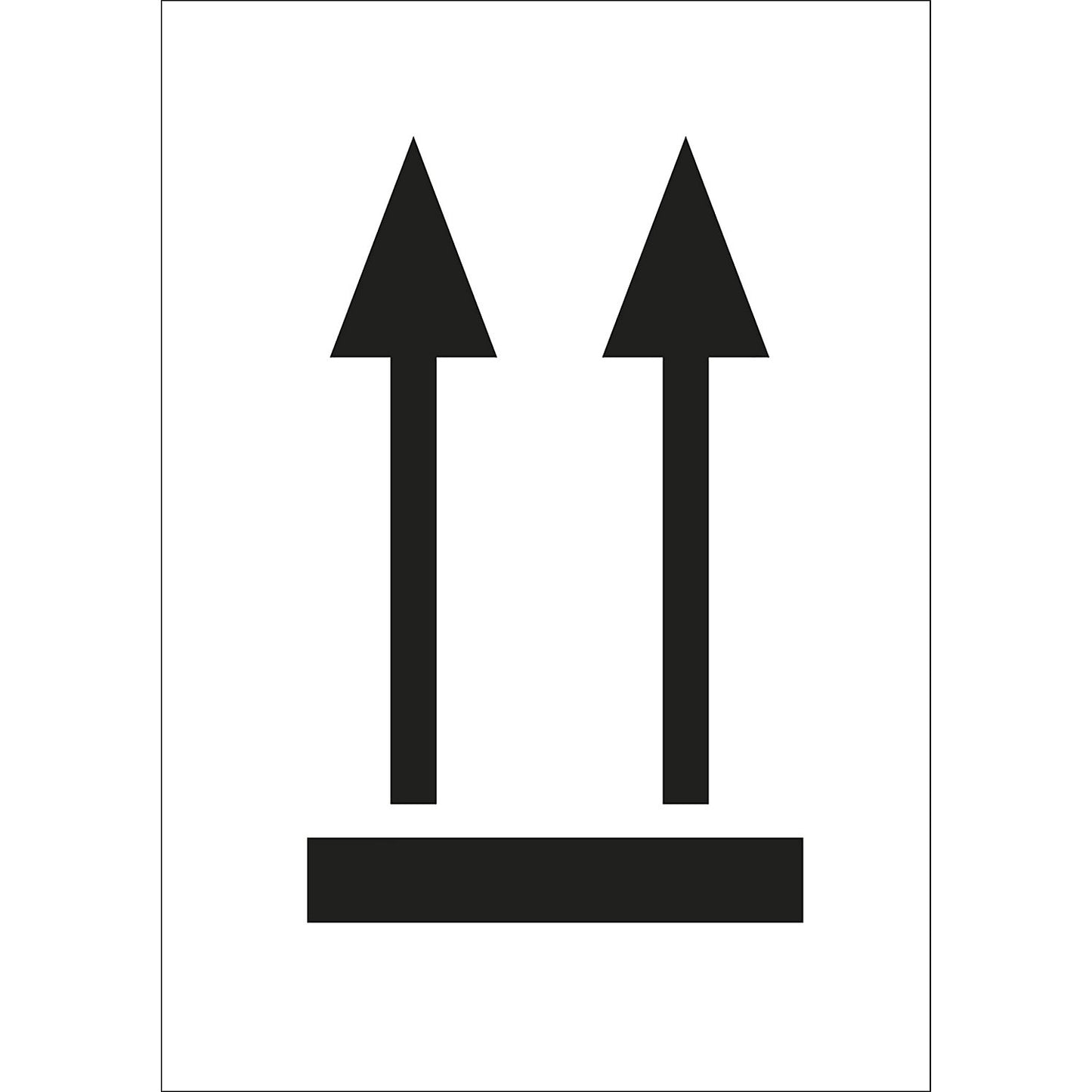 Storage and packaging signs, pack of 10, top, 148 x 210 mm.